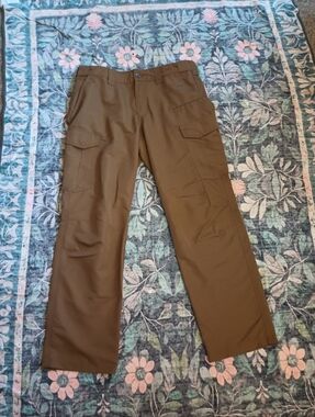 511 Tactical Mens Ripstop Cargo Pants 36 x 32 Tan Flex Tac Utility Outdoor